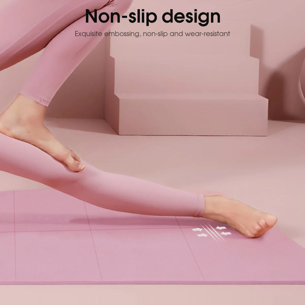 Pink Foldable Eco-Friendly Travel Yoga Mat