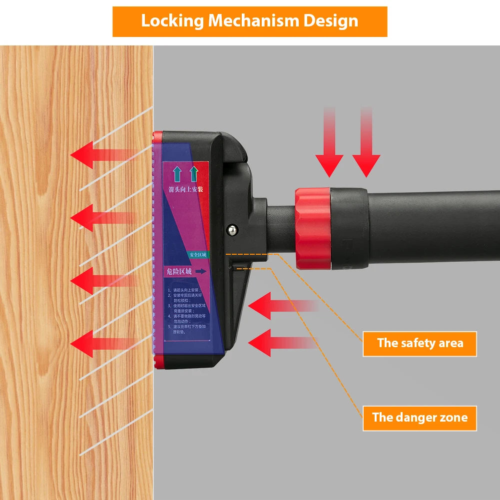 Pull-Up Bar with Level Gauge | 69–92cm Adjustable | 200kg Capacity