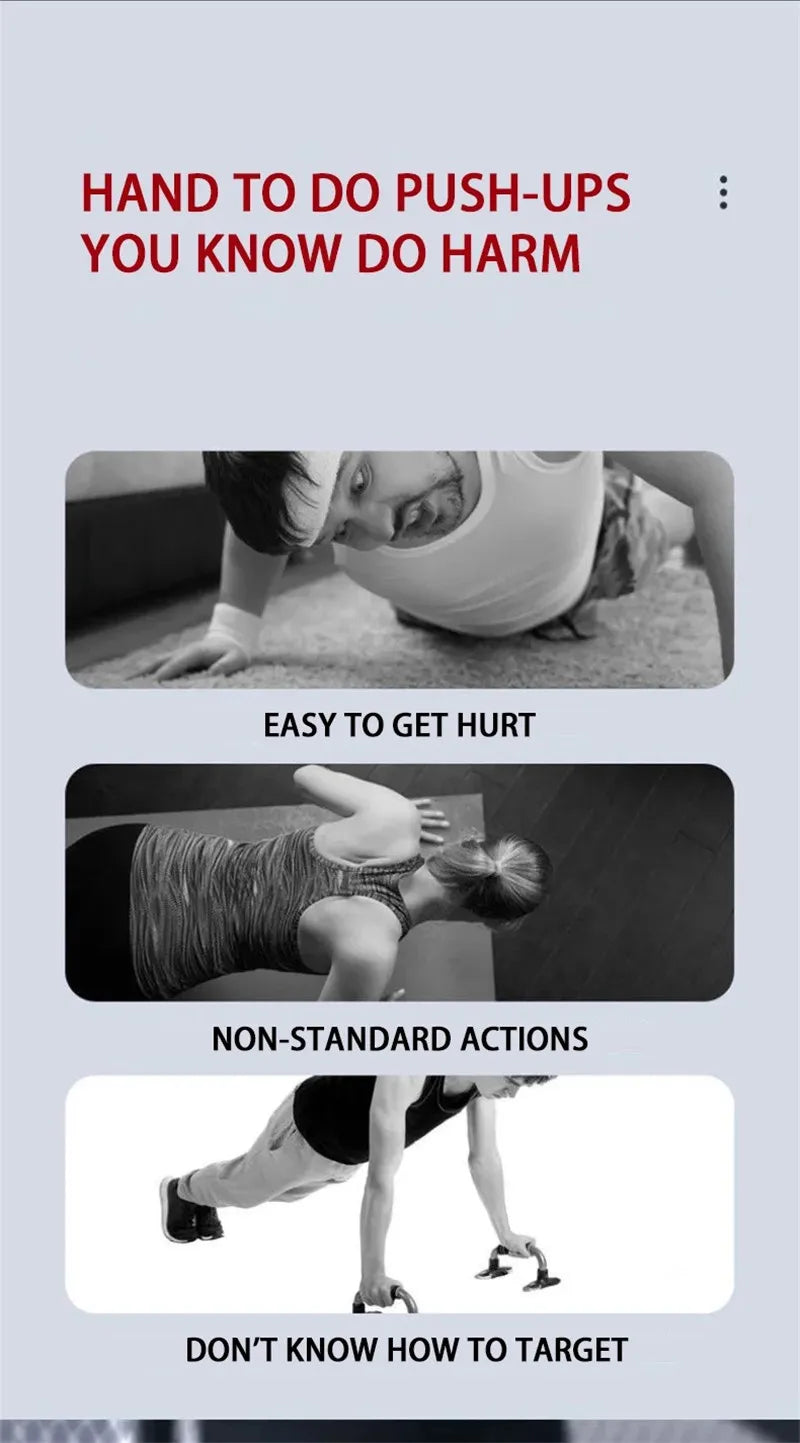 Push-Up Board Set with Handles – Foldable Multi-Function Chest & Arm Trainer