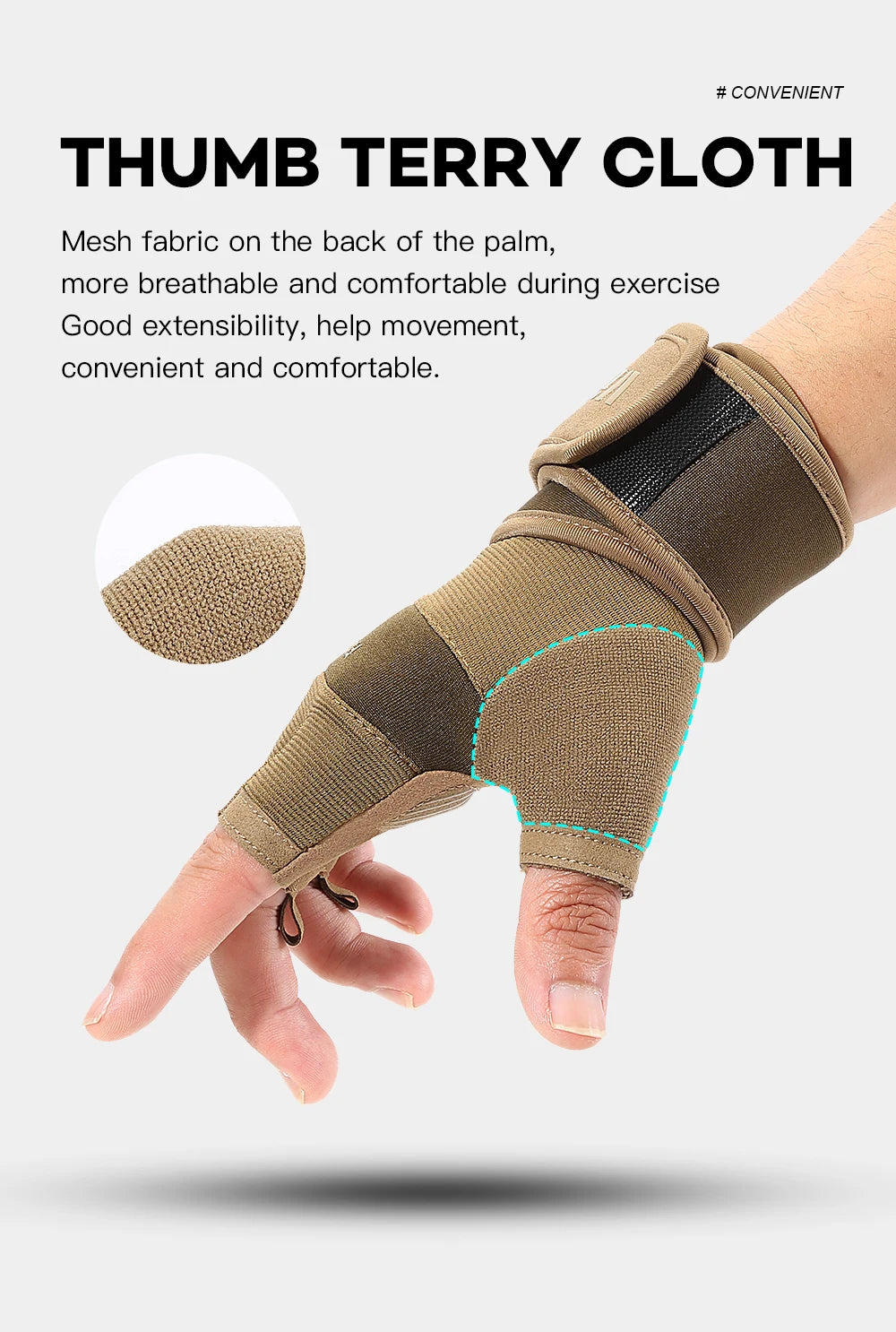 Half-Finger Cycling Gloves – Gym, Weightlifting & Crossfit