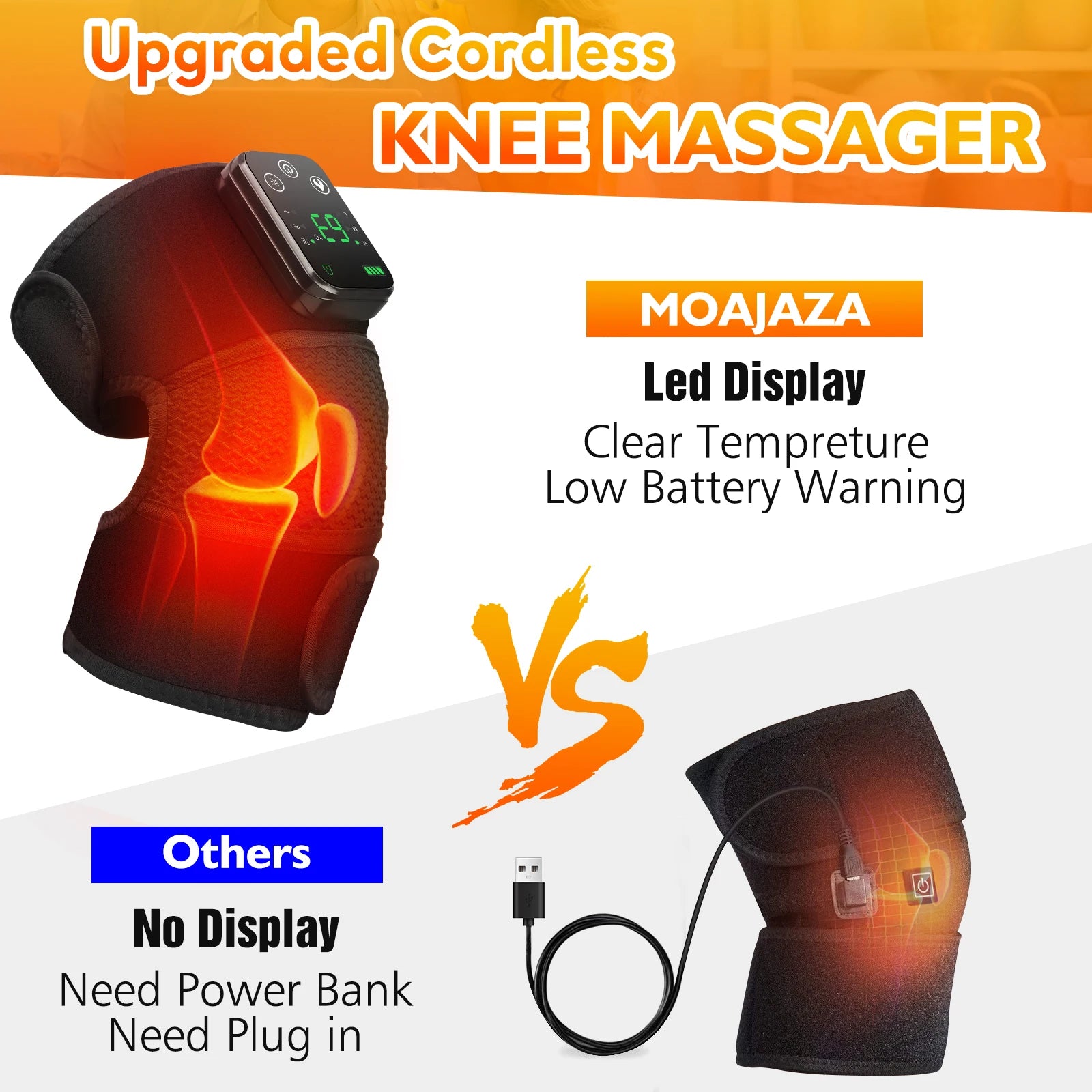 Electric Shoulder Massager with Heating Pad