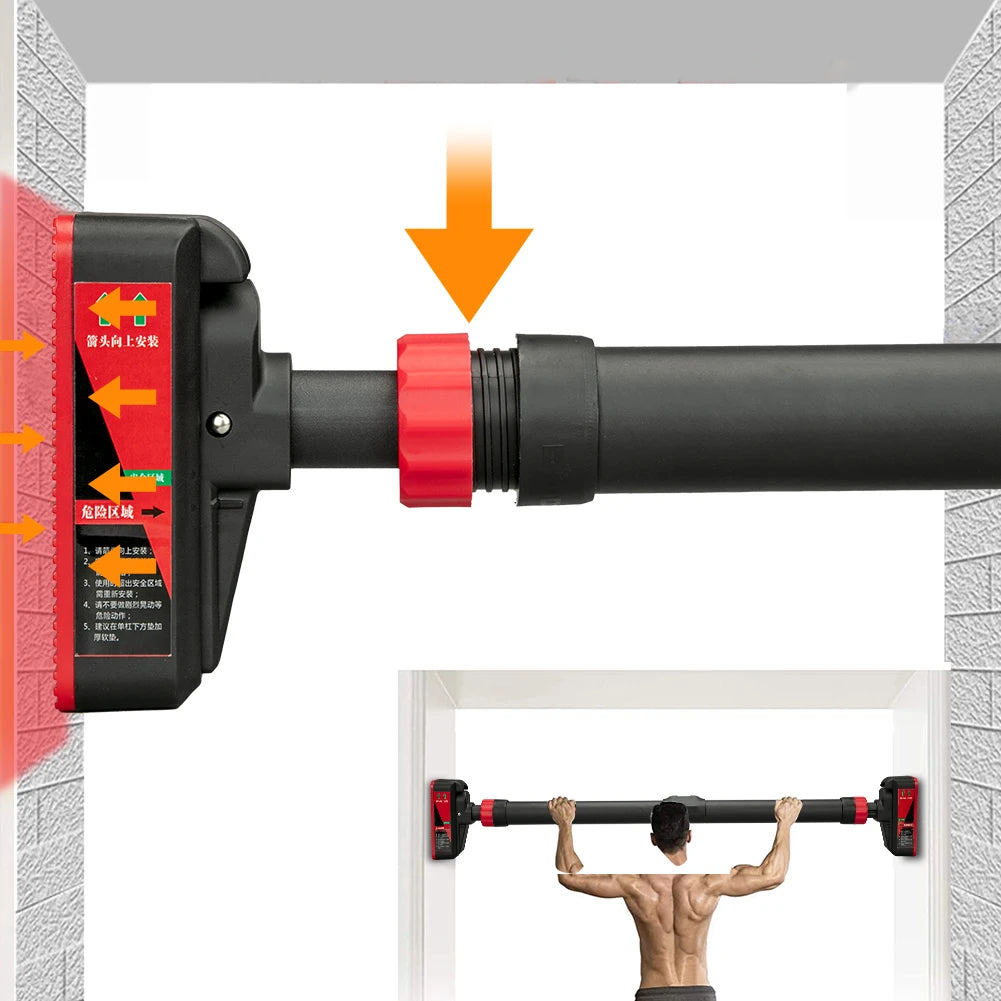 Pull-Up Bar with Level Gauge | 69–92cm Adjustable | 200kg Capacity
