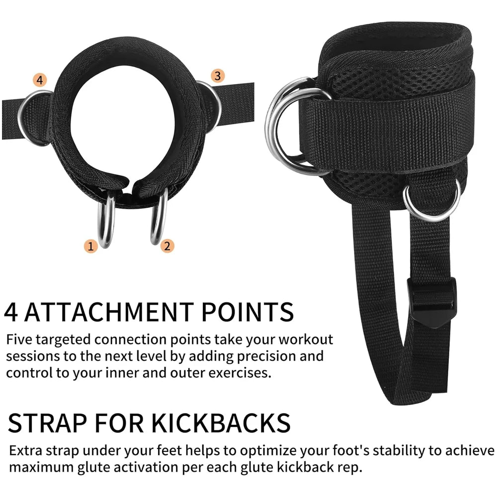 Padded Ankle Straps for Cable Machines – Men & Women