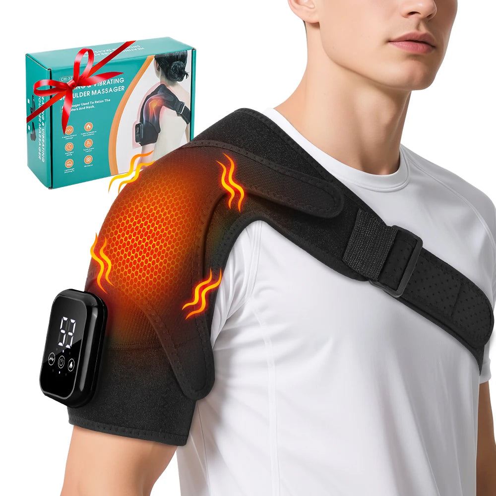 Electric Shoulder Massager with Heating Pad