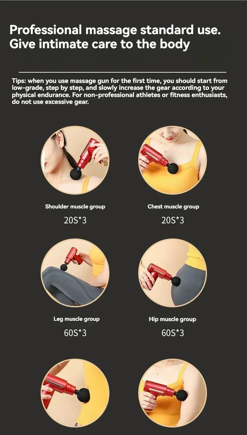 Mini Massage Gun – Portable Deep Tissue Muscle Relaxer