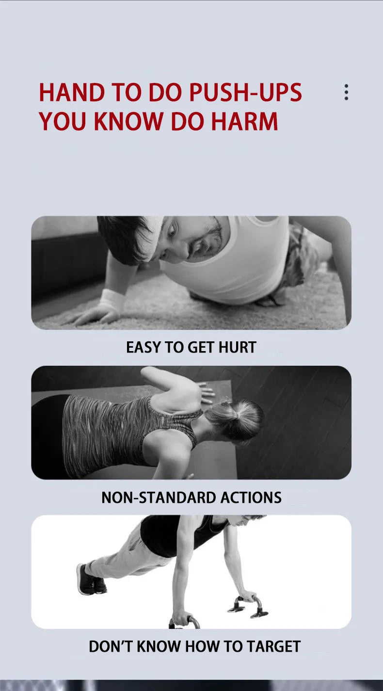 Portable Foldable Push-Up Board Set with Handles