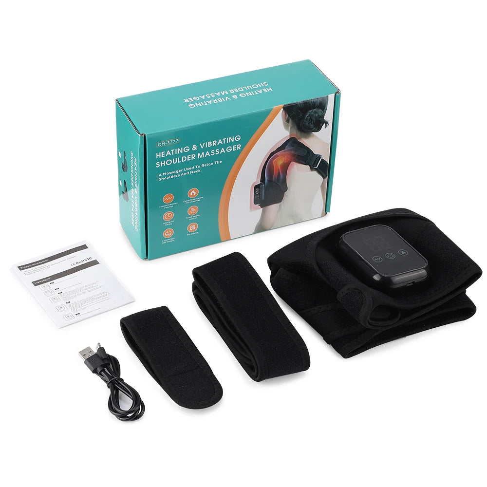 Electric Shoulder Massager with Heating Pad