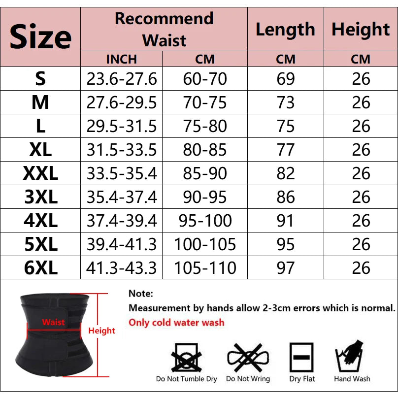 Waist Trainer Slimming Body Shaper Fitness Belt