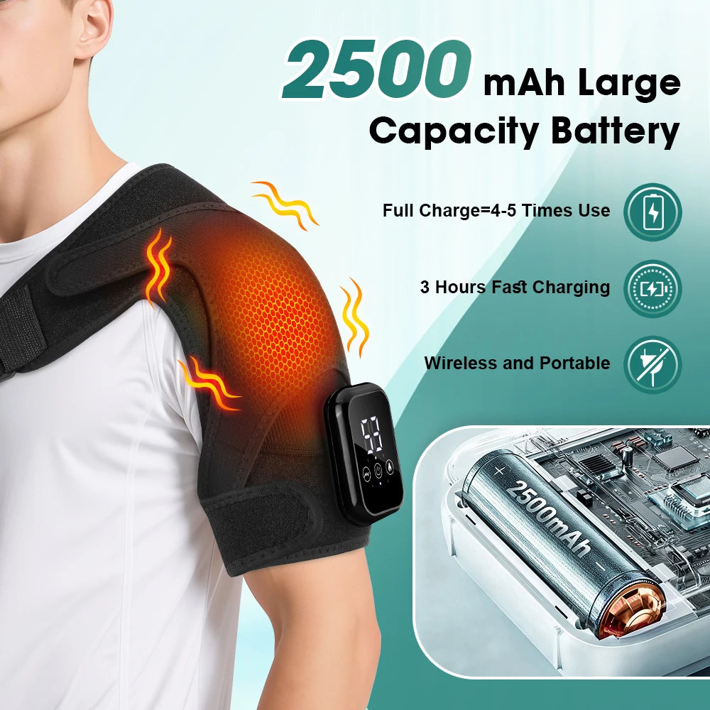 Electric Shoulder Massager with Heating Pad