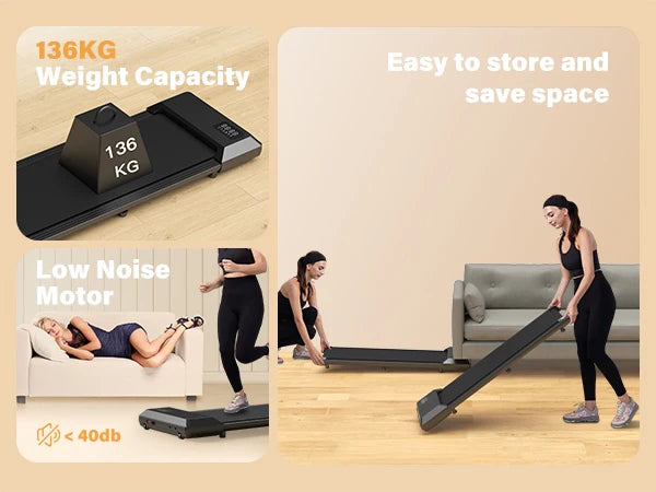 Heavy-Duty Folding Treadmill – 2.5HP, 300lb Capacity