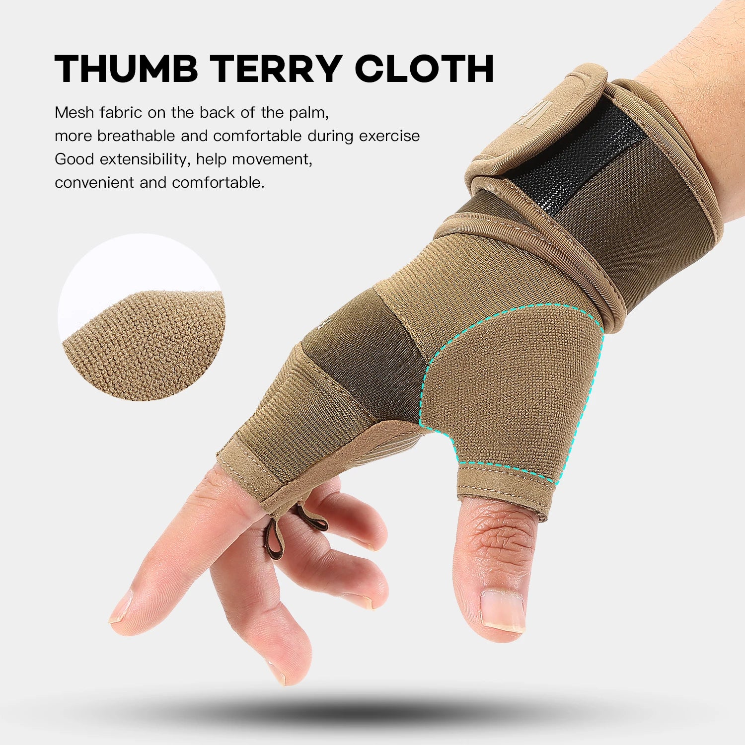 Half-Finger Cycling Gloves – Gym, Weightlifting & Crossfit