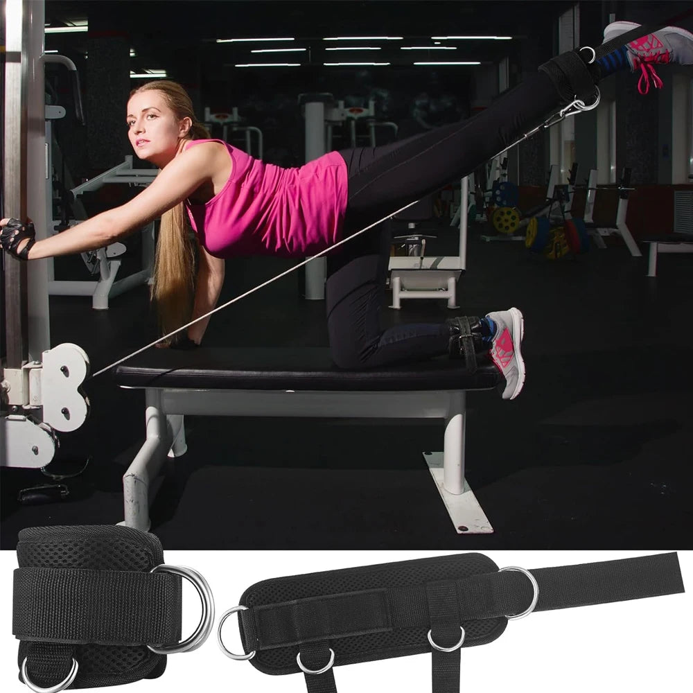 Padded Ankle Straps for Cable Machines – Men & Women