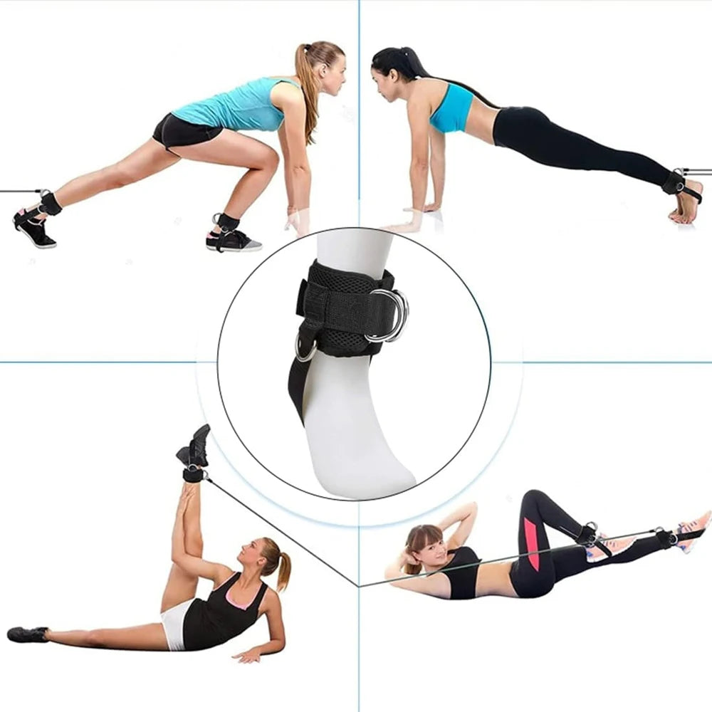 Padded Ankle Straps for Cable Machines – Men & Women