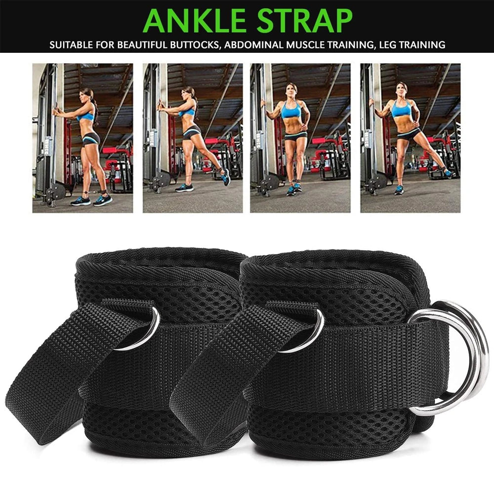 Padded Ankle Straps for Cable Machines – Men & Women
