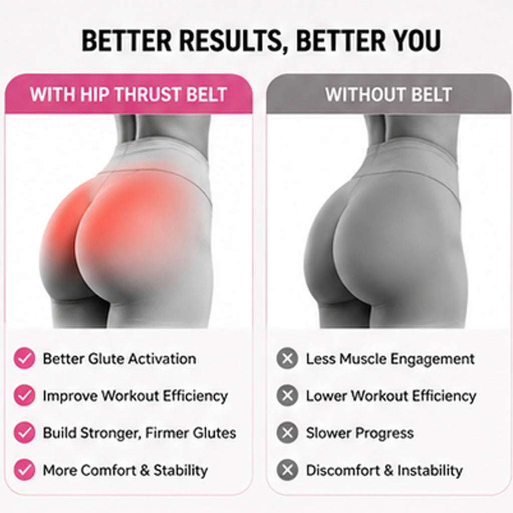 Heavy-Duty Padded Hip Thrust Belt