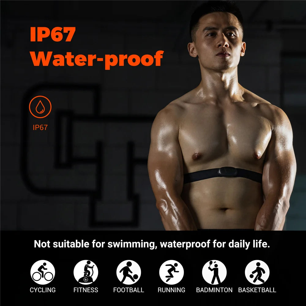 COOSPO H6M Chest Heart Rate Monitor – Bluetooth & ANT+