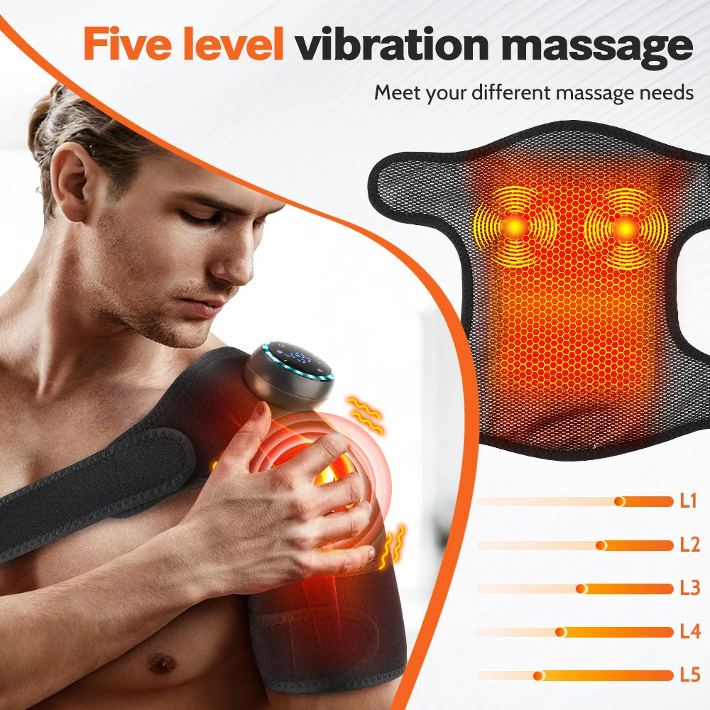 Electric Shoulder Massager with Heating Pad
